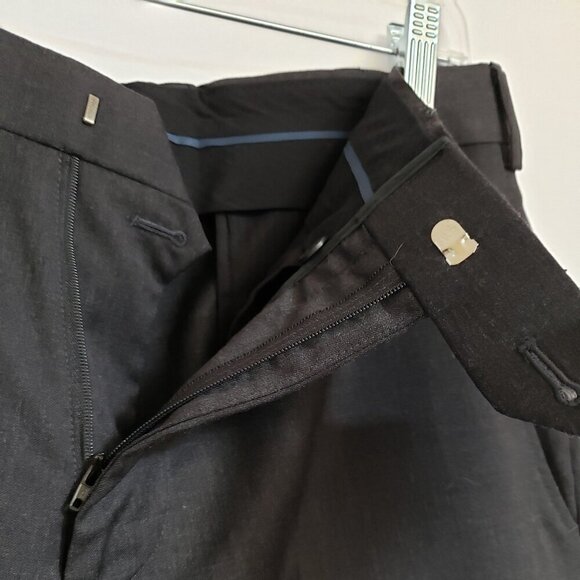 Brooks Brothers " Fitzgerald" Mens Black Wool Dress Pants. Size 34 - Picture 4 of 8